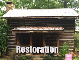 Historic Log Cabin Restoration  Barnardsville, North Carolina